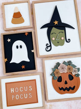 Load image into Gallery viewer, ghost with stars on black
