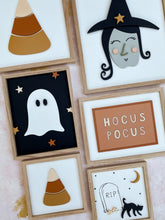 Load image into Gallery viewer, ghost with stars on black