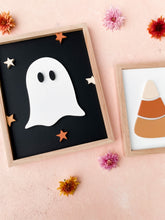 Load image into Gallery viewer, ghost with stars on black