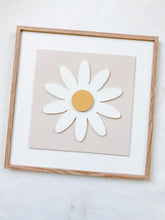 Load image into Gallery viewer, Daisy on Pink with White Mat