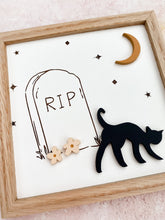 Load image into Gallery viewer, Cat + tombstone
