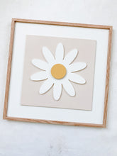 Load image into Gallery viewer, Daisy on Pink with White Mat
